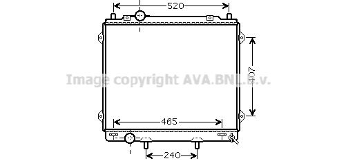 AVA QUALITY COOLING Radiators, Motora dzesēšanas sistēma HY2162